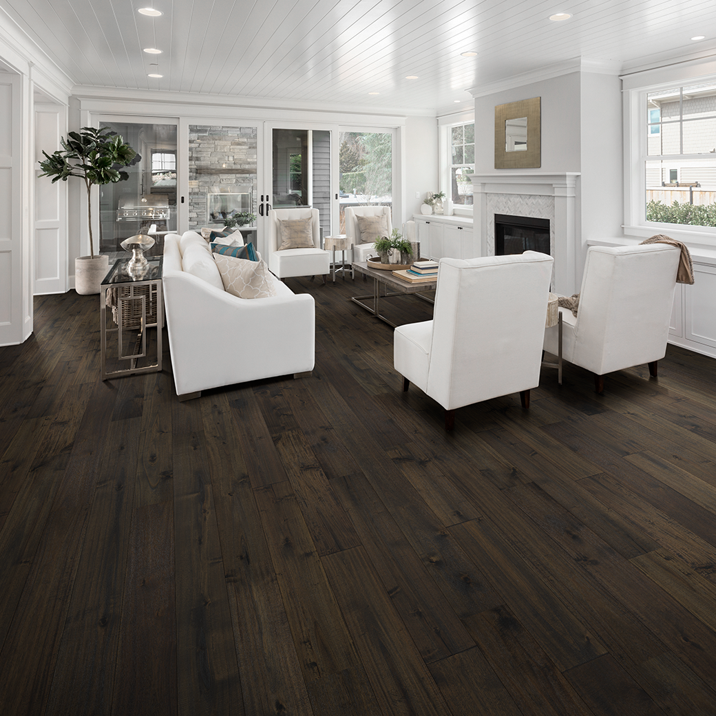 Living Room Hardwood Flooring Ideas, Grayish Brown Hardwood Floors